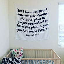 Load image into Gallery viewer, Jeremiah 29:11 Organic Swaddle