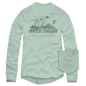 Over Under L/S Pointer & Quail Tee Green Tea