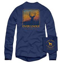 Load image into Gallery viewer, Over Under Topo Deer Navy L/S Tee
