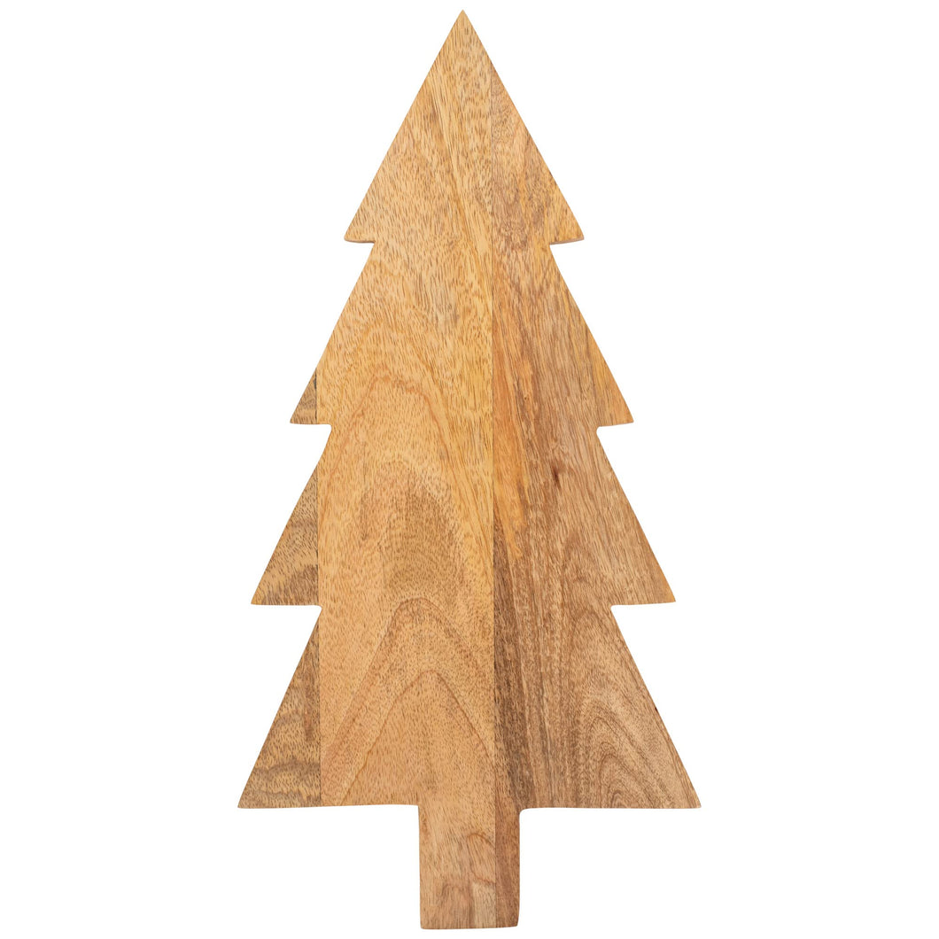 Mary Square Wooden Christmas Tree Serving Board/Decor