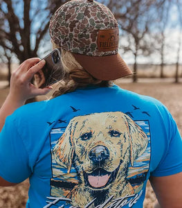 Youth Fieldstone Yellow Lab with Mallards