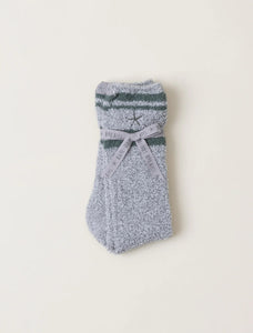Barefoot Dreams Spruce-Multi CozyChic® Tube Socks