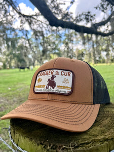 Cracker and Cur Florida Ranching Patch Hat - Camel/Black