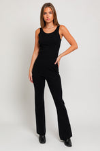 Load image into Gallery viewer, Just Makes Sense Sleeveless Black Sweater Jumpsuit