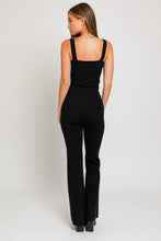 Load image into Gallery viewer, Just Makes Sense Sleeveless Black Sweater Jumpsuit