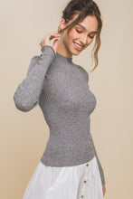 Load image into Gallery viewer, Just Makes Sense Fitted Ribbed Knit Sweater