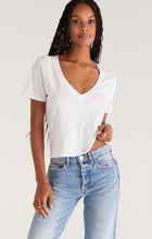 Load image into Gallery viewer, Z Supply White Cropped Pocket Tee