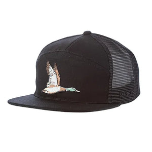 Roost Black 7 Panel Duck Hat