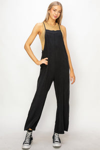 Floating In The Wind Black Jumpsuit