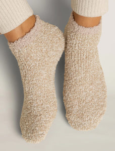 Barefoot Dreams CozyChic® 2 Pair Tennis Sock Set- Stone Multi