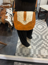 Load image into Gallery viewer, Myra Saddle Leather Cowhide Crossbody