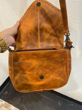 Load image into Gallery viewer, Myra Saddle Leather Cowhide Crossbody