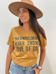 Overwhelming Never Ending Love Of God Graphic Tee