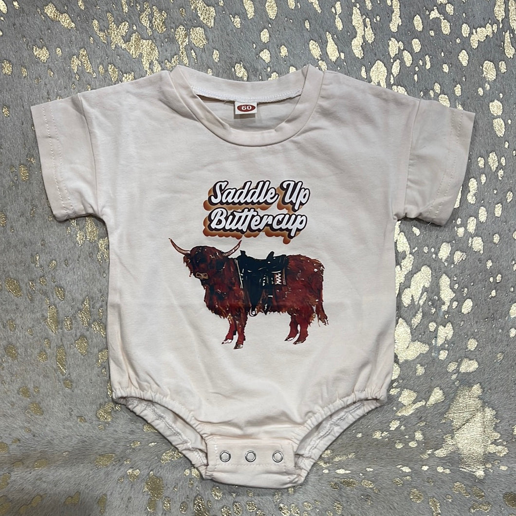 Saddle Up Buttercup Onesie
