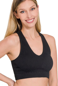 Bearing Black Ribbed Tank Racerback
