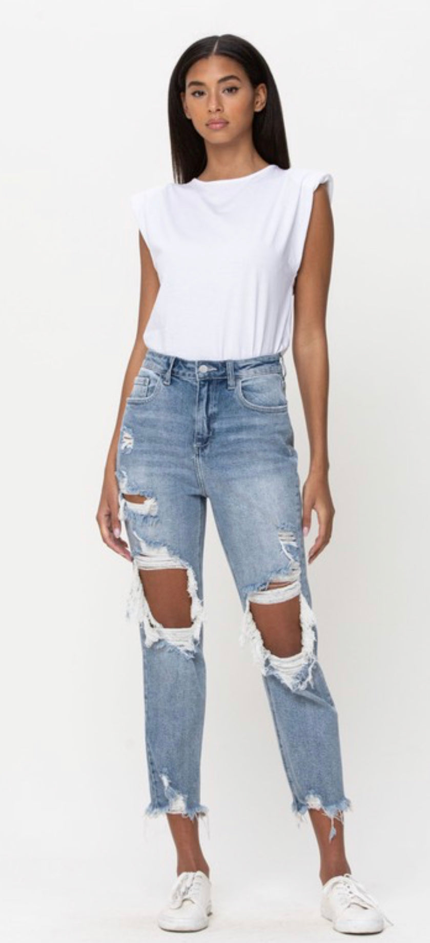Caught In The Feelings High Rise Cropped Jeans