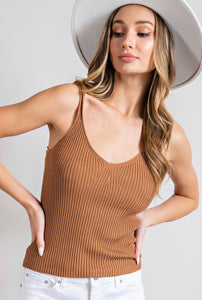 Now’s Your Chance Clay Ribbed Tank