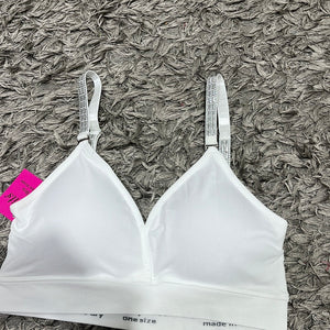 White Strap-It Bra with silver strap