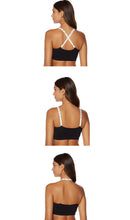 Load image into Gallery viewer, Black Strap-It Bra with Silver strap