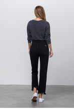 Load image into Gallery viewer, Go With The Flow Black High Rise Ankle Jeans
