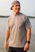 Load image into Gallery viewer, Burlebo Heather Grey Classic Deer Camo Shirt