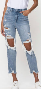 Caught In The Feelings High Rise Cropped Jeans