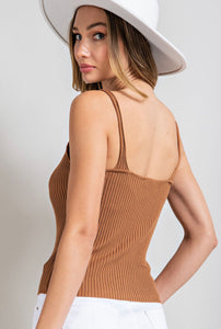 Now’s Your Chance Clay Ribbed Tank