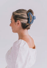 Load image into Gallery viewer, Teleties Large Open Denim Hair Clip