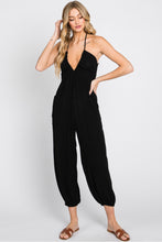 Load image into Gallery viewer, Walk Tall Black Jogger Jumpsuit