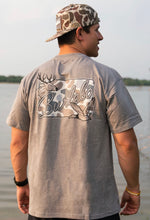 Load image into Gallery viewer, Burlebo Heather Grey Classic Deer Camo Shirt