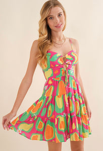 Paradise Island Printed Dress