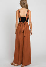 Load image into Gallery viewer, Get Going Clay Suspender Style Jumpsuit