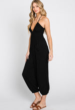 Load image into Gallery viewer, Walk Tall Black Jogger Jumpsuit