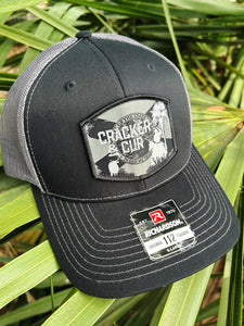 Cracker and Cur Osceola Patch Hat - Black/Charcoal
