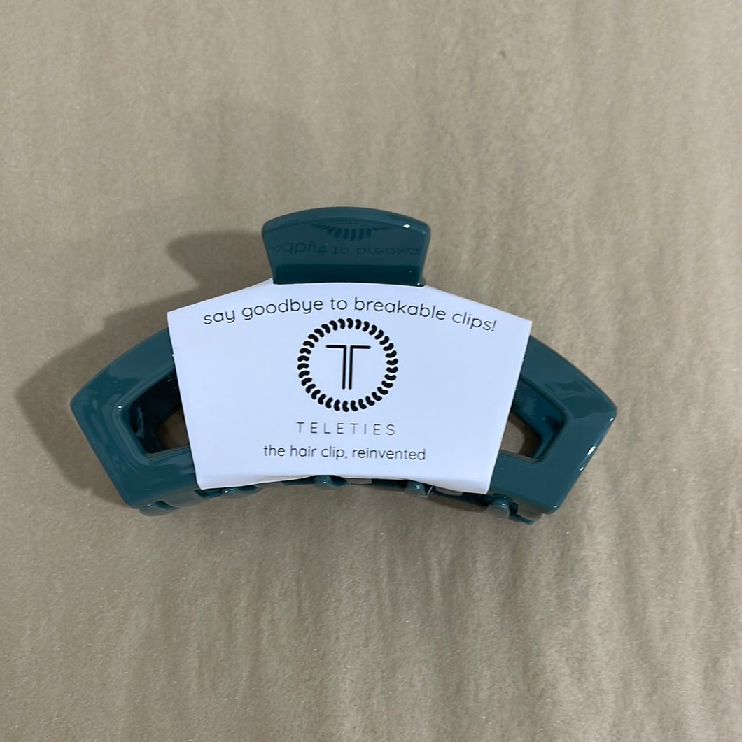 Teleties Storm Blue Mediun Hair Clip