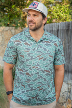 Load image into Gallery viewer, Burlebo Performance Polos - Retro Duck Camo