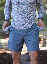 Load image into Gallery viewer, Burlebo Everyday Shorts River Rock Gray - Deer Camo Pockets